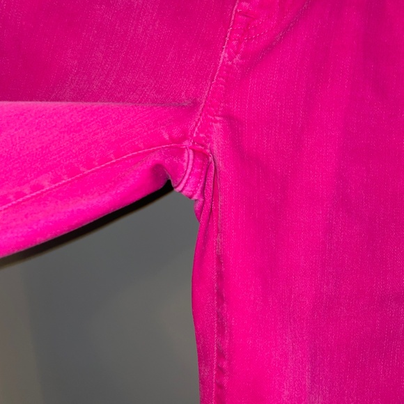 EUC Lauren Ralph Lauren Premier Skinny Cropped Fuchsia Jeans Size 4 - Picture 3 of 8